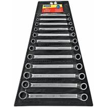 Jogo de chave estrela 6 a 32 mm aço cromo vanádio com 12 peças - 42021/212 - Tramontina Jogo de chave estrela 6 a 32 mm aço cromo vanádio com 12 peças - 42021/212 - Tramontina