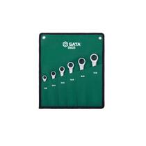 Jogo de Chave Estrela Com Catraca de 8x9-17x19mm com 6 peças E 72D - SATA-ST09025SJ Jogo de Chave Estrela Com Catraca de 8x9-17x19mm com 6 peças E 72D - SATA-ST09025SJ