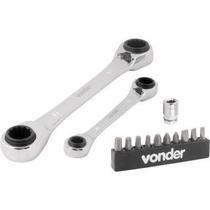 Jogo de chave estrela vonder bits 8a19mm catraca c/13 pcs