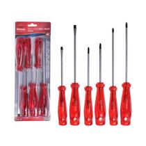 Jogo de Chave Fenda e Philips 6 Pcs Corneta Jogo de Chave Fenda e Philips 6 Pcs Corneta