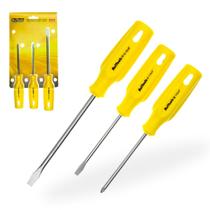 Jogo de Chave Fenda e Phillips Crv 3 peças Beltools Jogo de Chave Fenda e Phillips Crv 3 peças Beltools