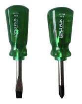 Jogo De Chave Fenda E Phillips Toco Cotoco Imantada 2 Pçs