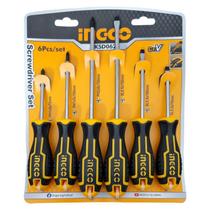 Jogo de Chave Fenda/philips 06 Pc Hksd0628 - Ingco