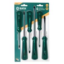Jogo De Chave Fenda/Phillips 6 Peças ST08044L Sata