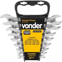 Jogo de Chave Fixa 6 a 22mm Aço Vanadio Vonder