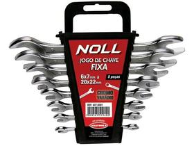 Jogo de Chave Fixa 6x7 a 20x22mm 8 Peças - Noll