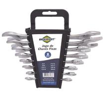 Jogo de Chave Fixa com 8 Peças de 6 a 22mm 6039 BRASFORT