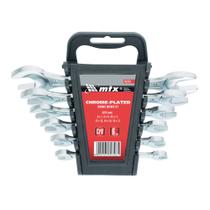 Jogo de chave fixa cromo vanadio cromo fosco 6-17mm 6pcs mtx Jogo de chave fixa cromo vanadio cromo fosco 6-17mm 6pcs mtx