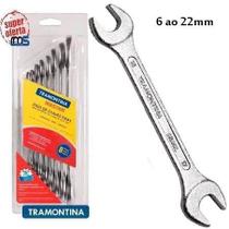 Jogo De Chave Fixa Tramontina 06a22mm 8peças