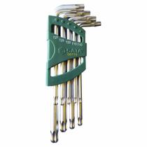 Jogo De Chave Hexagonais Torx Longa Sata 9Pcs