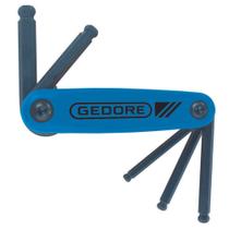 Jogo de Chave Hexagonal Abaulada 3/16" a 3/8" Gedore 5 peças - 012536 Jogo de Chave Hexagonal Abaulada 3/16" a 3/8" Gedore 5 peças - 012536