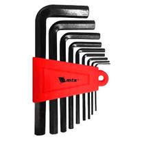 Jogo de Chave Hexagonal Allen Curta de 1,5 à 10 MM com 9 Peças MTX