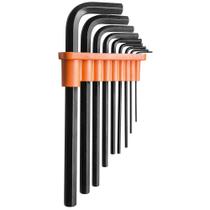 Jogo de Chave Hexagonal Longa 1,5 a 10mm Tramontina Pro 9 Peças Jogo de Chave Hexagonal Longa 1,5 a 10mm Tramontina Pro 9 Peças