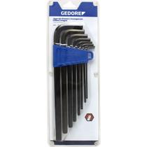 Jogo de Chave Hexagonal Longa 3/32" a 3/8" Gedore 8 Peças Jogo de Chave Hexagonal Longa 3/32" a 3/8" Gedore 8 Peças