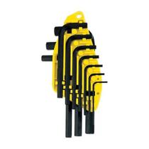 Jogo de chave hexagonal milimetro 10 pecas stanley 69-253.