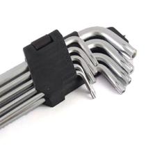 Jogo De Chave Hexagonal Torx Longa Ponta Dupla Aço 9 Peças Jogo De Chave Hexagonal Torx Longa Ponta Dupla Aço 9 Peças