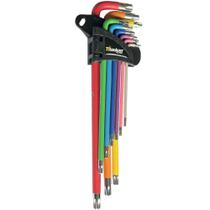 Jogo de chave hexalobular longa T10 a T50 9 peças - 08046