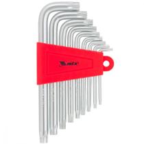 Jogo de chave hexalobular longa T10 a T50 com 9 pecas MTX - MTX