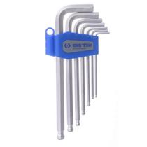 Jogo de Chave L Hexagonal Abaulada 2,5 a 10mm King Tony 7 peças 20107MR01