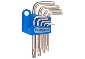 Jogo de Chave "L" Torx Curto com 9 Peças King Tony - 20309PR