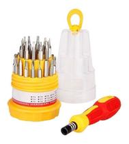 Jogo de chave Multiuso Precisão 31 peças Fenda Philips Torx Alen C/ Imã Magnetico