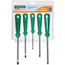 Jogo de Chave Phillips e fenda c/ 5 Peças TRAMONTINA