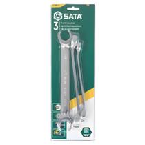 Jogo De Chave Poligonal Aberta 3Pcs St09032 Sata