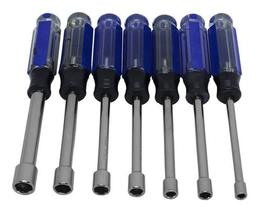 Jogo De Chave Sextavada Hexagonal Canhão 5 Mm A 11 Mm 7 Peças