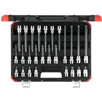Jogo De Chave Soquetes Multidentados Gedore Red 26 Peças 1/2" Xzn Aço Cromo Vanádio