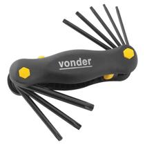 Jogo de Chave Torks Hexalobular Profissional Vonder T09 a T40 8 Peças Jogo de Chave Torks Hexalobular Profissional Vonder T09 a T40 8 Peças
