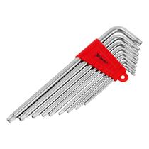 Jogo de chave torx acabamento acetinado crv t10-t50 9pcs mtx Jogo de chave torx acabamento acetinado crv t10-t50 9pcs mtx