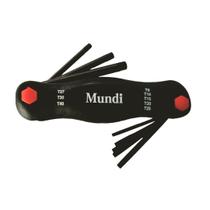 Jogo de chave Torx canivete 8pçs Mundi Jogo de chave Torx canivete 8pçs Mundi