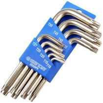 Jogo de Chave Torx Curto T10 a T50 King Tony 9 Peças 20309PR