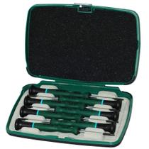 Jogo de Chave Torx de Precisão T5 a T15 Sata 7 Peças ST09315SJ Jogo de Chave Torx de Precisão T5 a T15 Sata 7 Peças ST09315SJ