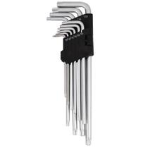 Jogo de Chave Torx em L T-09 a T-50 com 10 Pecas Extra Longo - 2061 - Western Jogo de Chave Torx em L T-09 a T-50 com 10 Pecas Extra Longo - 2061 - Western