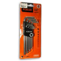 Jogo De Chave Torx Foxlux 9 Peças Com Estojo Jogo De Chave Torx Foxlux 9 Peças Com Estojo