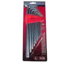 Jogo De Chave Torx L Longa T10-T50 9 Peças Mtx