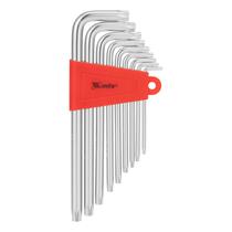 Jogo de chave torx longa acetinado crv t10-t50 9pcs mtx Jogo de chave torx longa acetinado crv t10-t50 9pcs mtx
