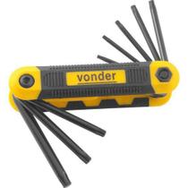 Jogo de Chave Torx T9-T40 Vonder Canivete VTX-3