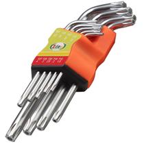 Jogo De Chave Torx Tipo L Hexagonais Com Furo Profissional T10 A 150 Ferramentas Resistente
