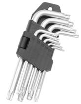 Jogo De Chave Torx Tipo L Hexagonais Com Furo Profissional T10 A 150 Ferramentas Resistente