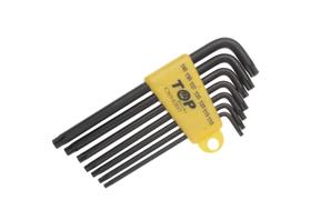 Jogo de chave torx / torque 7 peças (T10 ao T40) longa com guia - FL Feeling
