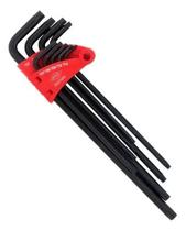 Jogo De Chave Torx Torque Cromo Vanadio Extra Longa 9 Peças Cor Preto Jogo De Chave Torx Torque Cromo Vanadio Extra Longa 9 Peças Cor Preto