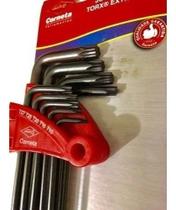 Jogo De Chave Torx Torque Cromo Vanadio Extra Longa 9 Peças Cor Preto Jogo De Chave Torx Torque Cromo Vanadio Extra Longa 9 Peças Cor Preto