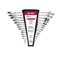 Jogo de chaves 1/4" combinadas polegadas 16 peças