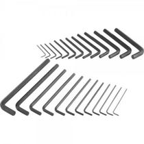 Jogo de chaves allen 1,5 a 10 mm e 1/16" a 3/8" com 25 peças Jogo de chaves allen 1,5 a 10 mm e 1/16" a 3/8" com 25 peças