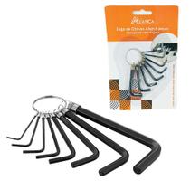 Jogo de Chaves Allen 8 Peças Argola Ferramentas Jogo de Chaves Allen 8 Peças Argola Ferramentas