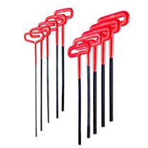 Jogo de chaves Allen com cabo em T Valley Industries, 10 peças, cabo de 23 cm Jogo de chaves Allen com cabo em T Valley Industries, 10 peças, cabo de 23 cm