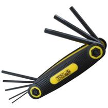 Jogo De Chaves Allen Crv Tipo Canivete 8 Peças - Black Jack