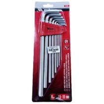 Jogo de Chaves Allen Curta 1.5 a 10mm C/ 9 Peças Mtx Jogo de Chaves Allen Curta 1.5 a 10mm C/ 9 Peças Mtx